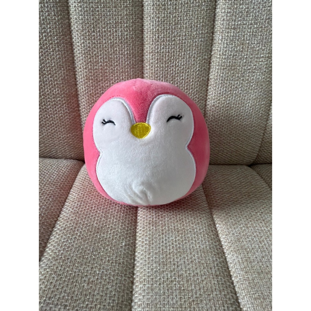 Kellytoy‎ Squishmallow Pink Penguin Plush Stuffed Animal Sleeping Eyes 5 inch